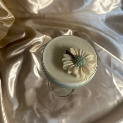 Lumânare parfumată handmade - Martini cocktail verde - Parfum de Mentă