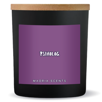 Cadou personalizat pentru psiholog. Cadou pentru psiholog. Decor pentru cabinet de psihologie. Cadou pasionati de psihologie. Lumanare parfumata handmade cadou pentru psihologi.