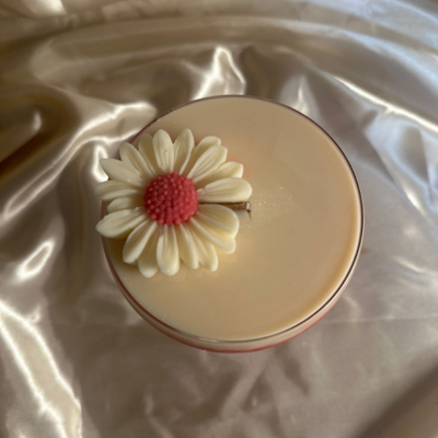 Lumânare parfumată handmade - Martini cocktail rosu - Parfum de Trandafir