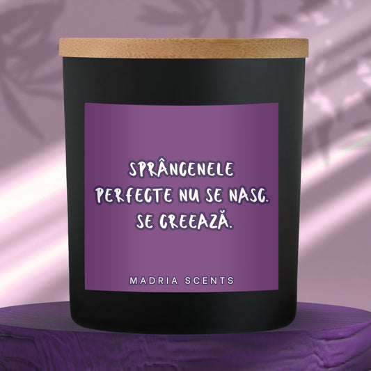 Lumânare handmade cu parfum premium și mesaj tematic pentru brow artist lights, lumanare personalizată potrivită ca idee de cadou pentru familie și prieteni.