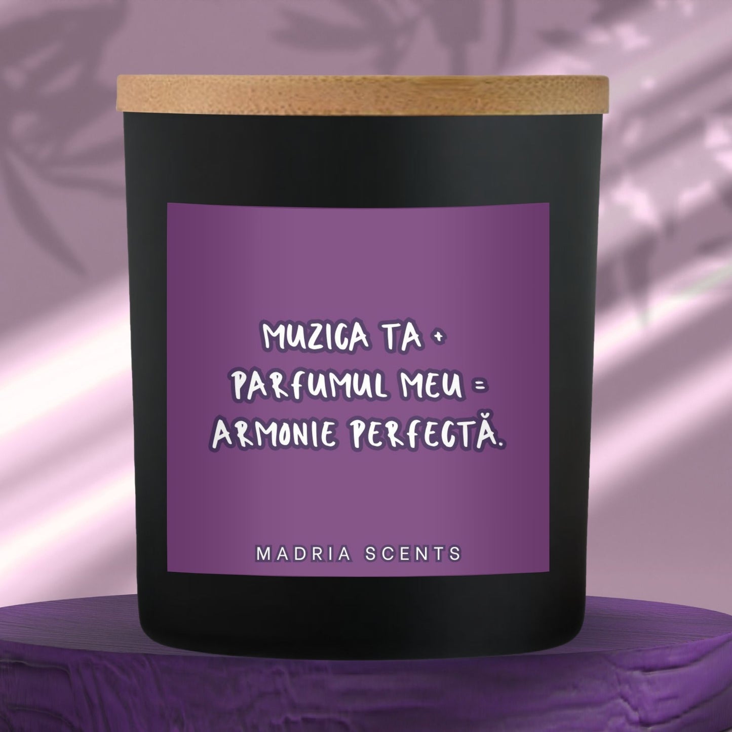 Lumanare parfumata handmade - 200ml - Armonie perfectă - fitil din lemn - parfum personalizabil