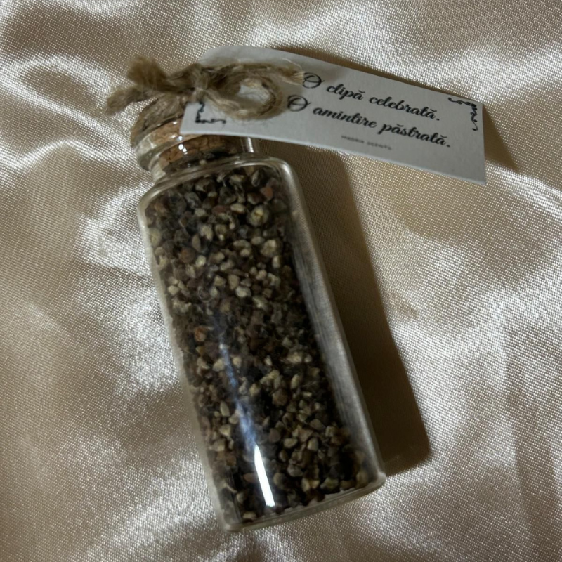 Mărturie decorativă - Piper negru măcinat - Perfectă pentru nunți și botezuri