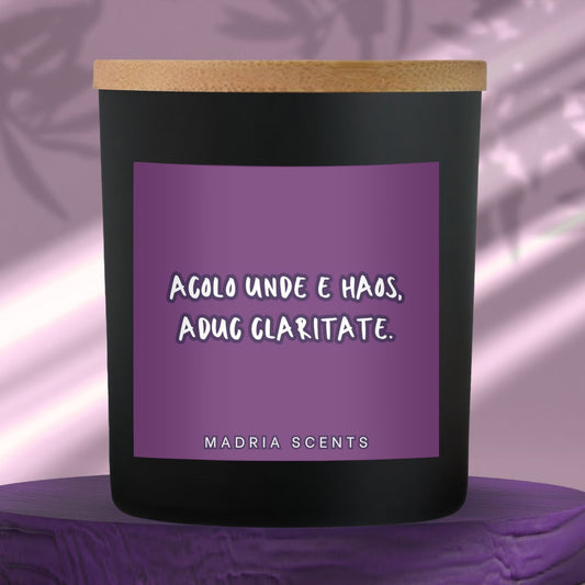 Lumanare parfumata handmade cu fitil in lemn, lumanare personalizata pentru psihologie, cu mesaj de apreciere, parfum premium, cadou corporate elegant sau cadou pentru cel mai bun prieten