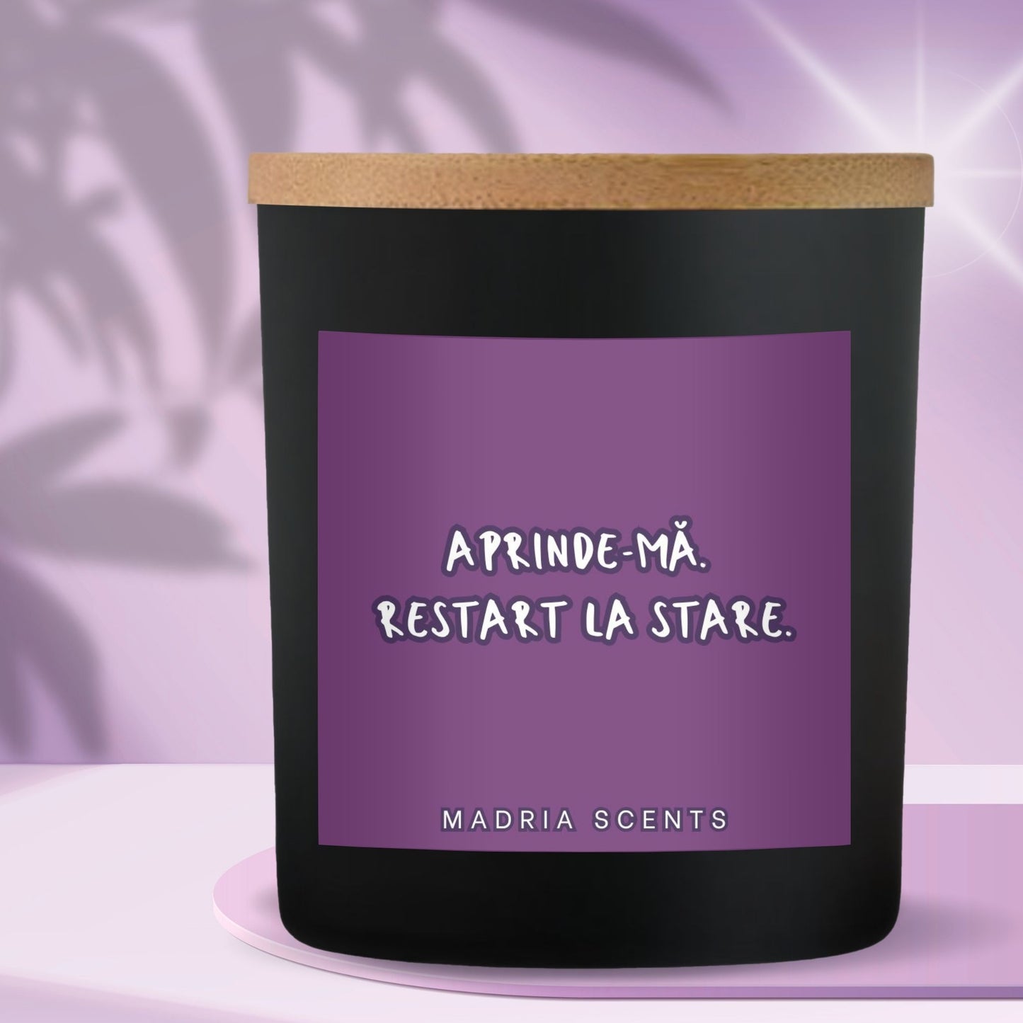Lumanare parfumata handmade - 200ml - Restart la stare - fitil din lemn - parfum personalizabil