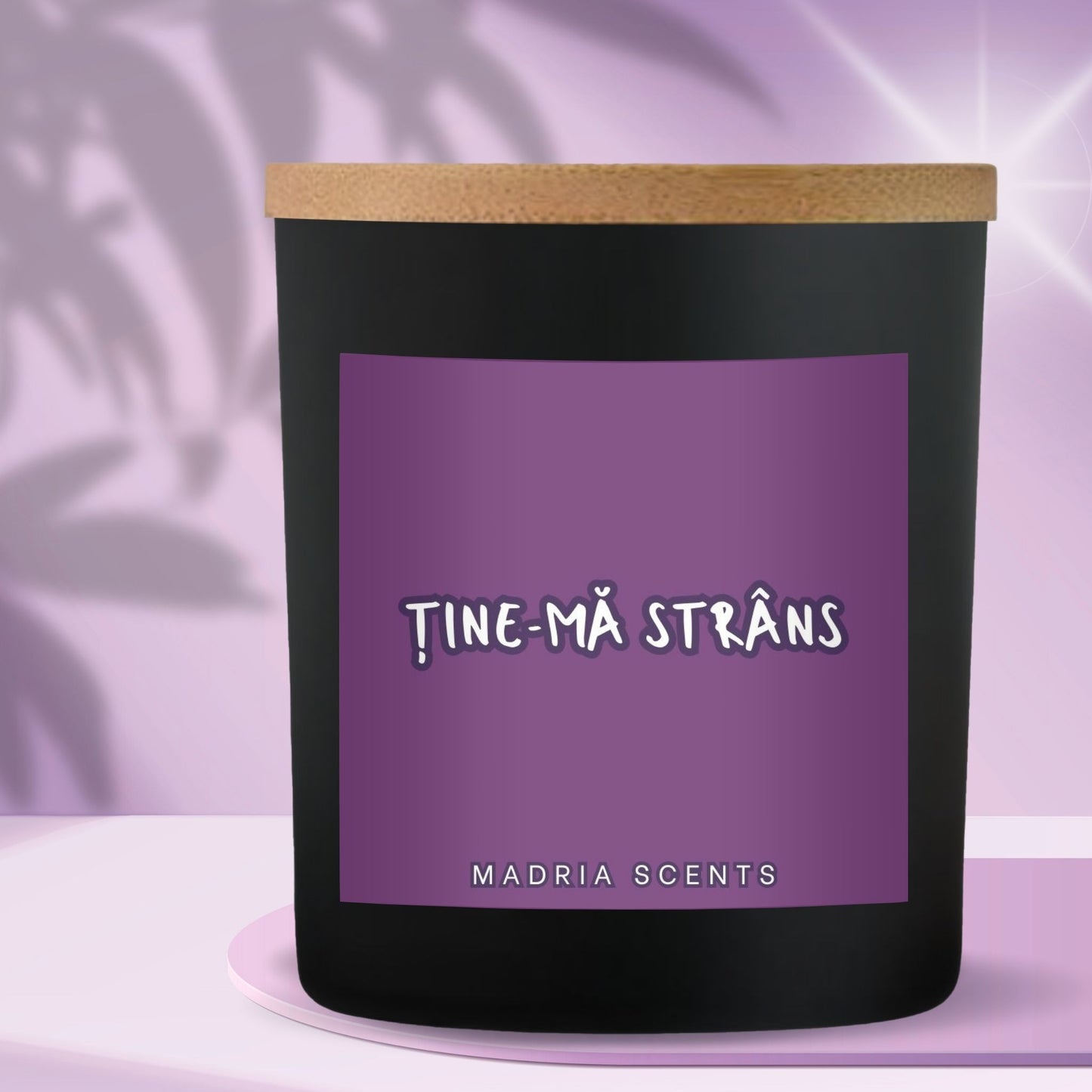 Lumânare parfumată handmade - Ține-mă strâns - fitil din lemn - parfum la alegere