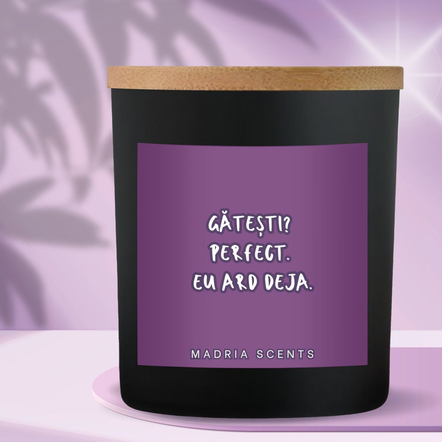 Lumanare parfumata handmade - 200ml - Gătești? Perfect. Eu ard deja - fitil din lemn - parfum personalizabil