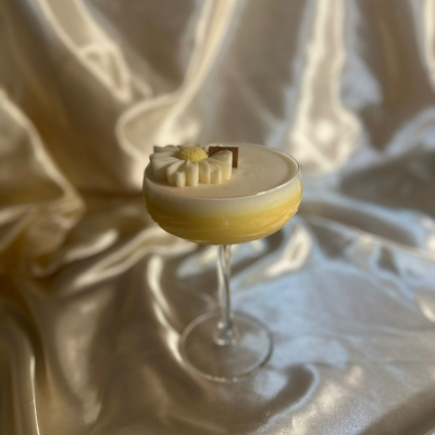 Lumânare parfumată handmade - Martini cocktail galben - Parfum de Vanilie
