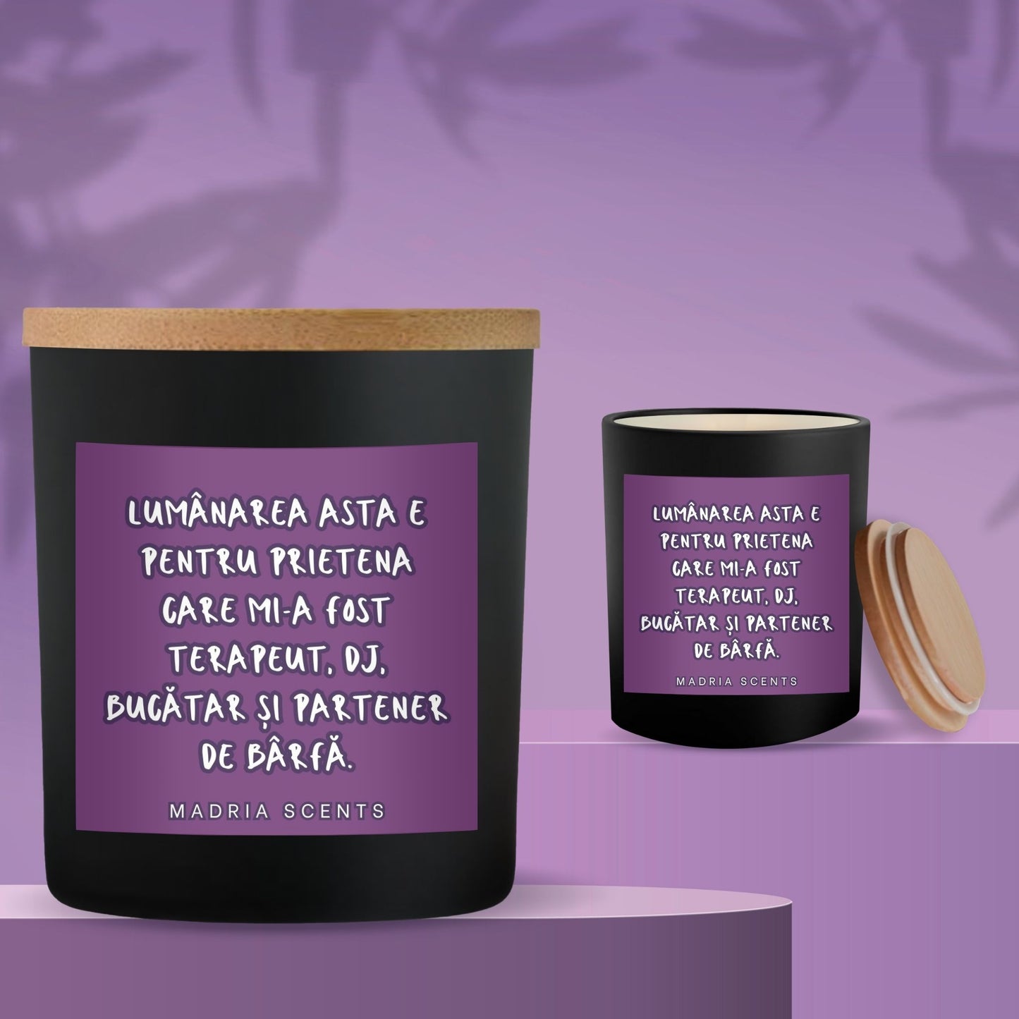 Lumanare parfumata handmade - 200ml - Prietena all-in-one - fitil din lemn - parfum personalizabil