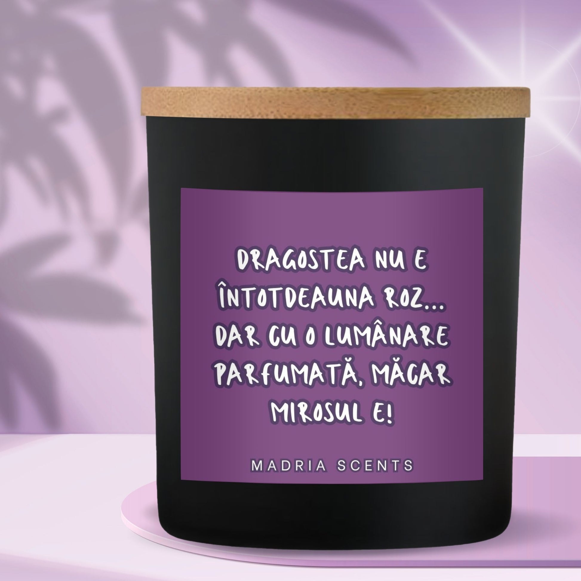 Lumânare parfumată premium pentru seri romantice de Dragobete