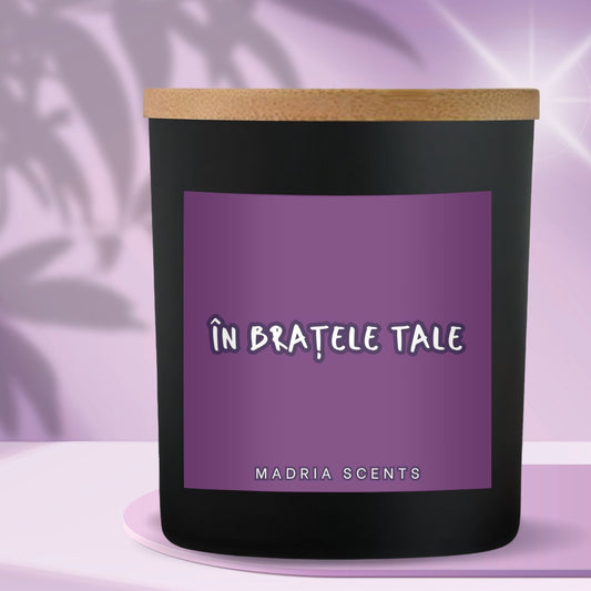Lumânare premium cu scorțișoară caldă și condimentată – decor și parfum intens